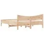 Estructura de cama con cabecero madera maciza pino 160x200 cm de , Camas y somieres - Ref: Foro24-3216363, Precio: 169,27 €, ...