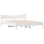Solid white pine wood headboard bed frame 180x200 cm by , Beds and slatted bases - Ref: Foro24-3216361, Price: 211,23 €, Disc...