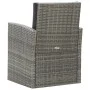 Set de comedor de jardín 5 pzas y cojines ratán sintético gris de vidaXL, Conjuntos de jardín - Ref: Foro24-46115, Precio: 89...