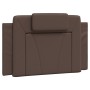 Bed frame with LED lights brown synthetic leather 90x200 cm by , Beds and slatted bases - Ref: Foro24-3213996, Price: 140,53 ...