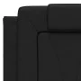 Bed frame with LED lights black synthetic leather 120x200 cm by , Beds and slatted bases - Ref: Foro24-3214008, Price: 197,59...