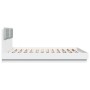 White engineered wood bed frame with headboard 180x200cm by , Beds and slatted bases - Ref: Foro24-3209898, Price: 226,35 €, ...