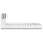 White engineered wood bed frame with headboard 180x200cm by , Beds and slatted bases - Ref: Foro24-3209898, Price: 222,48 €, ...