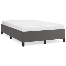 Graues Kunstlederbettgestell 120x190 cm von , Betten und Lattenroste - Ref: Foro24-379526, Preis: 91,36 €, Rabatt: %