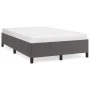 Graues Kunstlederbettgestell 120x190 cm von , Betten und Lattenroste - Ref: Foro24-379526, Preis: 89,32 €, Rabatt: %