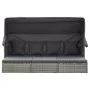 Garden sunbed with gray synthetic rattan roof by vidaXL, Outdoor beds - Ref: Foro24-46158, Price: 535,67 €, Discount: %