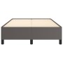 Gray synthetic leather bed frame 120x190 cm by , Beds and slatted bases - Ref: Foro24-379526, Price: 91,36 €, Discount: %