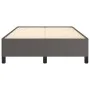 Gray synthetic leather bed frame 120x190 cm by , Beds and slatted bases - Ref: Foro24-379526, Price: 89,32 €, Discount: %