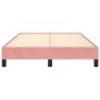 Estructura de cama terciopelo rosa 120x190 cm de , Camas y somieres - Ref: Foro24-379507, Precio: 88,96 €, Descuento: %
