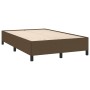Dark brown fabric bed frame 120x190 cm by , Beds and slatted bases - Ref: Foro24-379511, Price: 111,25 €, Discount: %