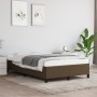 Dark brown fabric bed frame 120x190 cm by , Beds and slatted bases - Ref: Foro24-379511, Price: 111,25 €, Discount: %