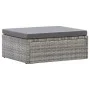 Garden sunbed with gray synthetic rattan roof by vidaXL, Outdoor beds - Ref: Foro24-46158, Price: 535,67 €, Discount: %