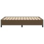 Dark brown fabric bed frame 120x190 cm by , Beds and slatted bases - Ref: Foro24-379511, Price: 111,25 €, Discount: %