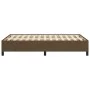 Dark brown fabric bed frame 120x190 cm by , Beds and slatted bases - Ref: Foro24-379511, Price: 88,80 €, Discount: %