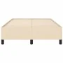 Cream fabric bed frame 120x190 cm by , Beds and slatted bases - Ref: Foro24-379513, Price: 93,88 €, Discount: %