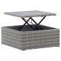 Tumbona cama jardín con techo ratán sintético gris de vidaXL, Camas para exteriores - Ref: Foro24-46158, Precio: 511,82 €, De...