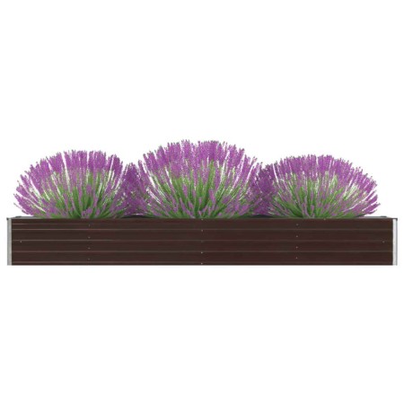 Braunes Gartenbett aus verzinktem Stahl, 320 x 40 x 45 cm von vidaXL, Töpfe und Pflanzgefäße - Ref: Foro24-47054, Preis: 73,9...