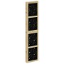 Biombo separador 6 paneles madera maciza Paulownia marrón negro de , Divisores de ambientes - Ref: Foro24-358810, Precio: 191...