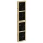 Divider screen 6 panels solid Paulownia wood brown black by , Room dividers - Ref: Foro24-358810, Price: 168,09 €, Discount: %