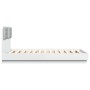 Bettgestell mit Kopfteil und weißen LED-Leuchten 120x190 cm von , Betten und Lattenroste - Ref: Foro24-3210052, Preis: 223,58...