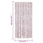 Silver gray and pink chenille fly curtain 56x185 cm by , Mosquito nets for windows - Ref: Foro24-377360, Price: 36,41 €, Disc...