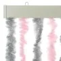 Silver gray and pink chenille fly curtain 90x200 cm by , Mosquito nets for windows - Ref: Foro24-377362, Price: 58,61 €, Disc...