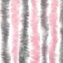 Cortina antimoscas chenilla gris plateado y rosa 90x200 cm de , Mosquiteras para ventanas - Ref: Foro24-377362, Precio: 68,29...