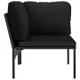 Juego de muebles de jardín 6 piezas con cojines PVC negro de vidaXL, Conjuntos de jardín - Ref: Foro24-48591, Precio: 404,89 ...
