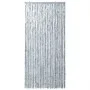 White and gray chenille fly curtain 100x230 cm by , Mosquito nets for windows - Ref: Foro24-377376, Price: 67,31 €, Discount: %