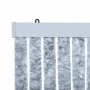 White and gray chenille fly curtain 100x230 cm by , Mosquito nets for windows - Ref: Foro24-377376, Price: 67,31 €, Discount: %