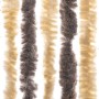Dunkelbrauner und beiger Chenille-Fliegenvorhang, 90 x 200 cm von , Moskitonetze für Fenster - Ref: Foro24-377355, Preis: 62,...