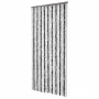 Gray and white chenille fly curtain 100x200 cm by , Mosquito nets for windows - Ref: Foro24-377369, Price: 63,85 €, Discount: %