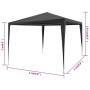 Anthracite gray PE party tent 3x3 m by vidaXL, Tents and gazebos - Ref: Foro24-45086, Price: 54,98 €, Discount: %