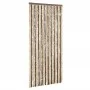 Dark brown and beige chenille fly curtain 100x200 cm by , Mosquito nets for windows - Ref: Foro24-377357, Price: 63,54 €, Dis...