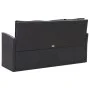 Set muebles de jardín 6 piezas y cojines ratán sintético negro de vidaXL, Conjuntos de jardín - Ref: Foro24-46094, Precio: 79...
