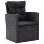 6-teiliges Gartenmöbel-Set und Kissen Kunstrattan schwarz von vidaXL, Gartensets - Ref: Foro24-46094, Preis: 793,99 €, Rabatt: %