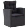 6-teiliges Gartenmöbel-Set und Kissen Kunstrattan schwarz von vidaXL, Gartensets - Ref: Foro24-46094, Preis: 596,20 €, Rabatt: %