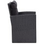 6-teiliges Gartenmöbel-Set und Kissen Kunstrattan schwarz von vidaXL, Gartensets - Ref: Foro24-46094, Preis: 596,20 €, Rabatt: %