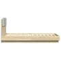 Cama con cabecero madera de ingeniería roble Sonoma 75x190 cm de , Camas y somieres - Ref: Foro24-3209977, Precio: 129,58 €, ...