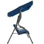 Banco columpio de jardín tela azul oscuro 170x110x153 cm de vidaXL, Balancines de jardín - Ref: Foro24-48557, Precio: 158,78 ...