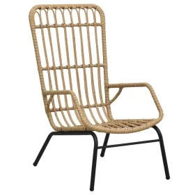 Light brown synthetic rattan garden chair by vidaXL, Garden chairs - Ref: Foro24-48580, Price: 209,58 €, Discount: %