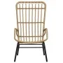 Silla de jardín ratán sintético marrón claro de vidaXL, Sillas de jardín - Ref: Foro24-48580, Precio: 209,58 €, Descuento: %
