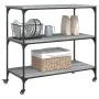 Sonoma grauer Küchenwagen aus Holzwerkstoff, 102 x 50 x 95 cm von , Küchen- und Speisewagen - Ref: Foro24-842324, Preis: 83,7...