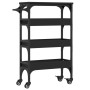Carrito de cocina madera de ingeniería negro 53x20x76 cm de , Carros de cocina y comedor - Ref: Foro24-842351, Precio: 63,66 €