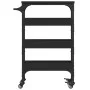Black engineered wood kitchen cart 53x20x76 cm by , Kitchen and dining carts - Ref: Foro24-842351, Price: 62,62 €, Discount: %