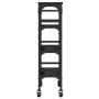 Carrito de cocina madera de ingeniería negro 53x20x76 cm de , Carros de cocina y comedor - Ref: Foro24-842351, Precio: 63,66 €