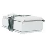 Estructura de cama con LED madera ingeniería blanco 100x200 cm de , Camas y somieres - Ref: Foro24-3209625, Precio: 138,06 €,...