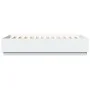 White engineered wood bed frame with LED 150x200 cm by , Beds and slatted bases - Ref: Foro24-3209604, Price: 176,73 €, Disco...