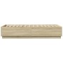 Estructura cama con luces LED madera roble Sonoma 100x200 cm de , Camas y somieres - Ref: Foro24-3209627, Precio: 135,18 €, D...