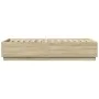 Sonoma oak wood bed frame with LED lights 100x200 cm by , Beds and slatted bases - Ref: Foro24-3209627, Price: 133,66 €, Disc...